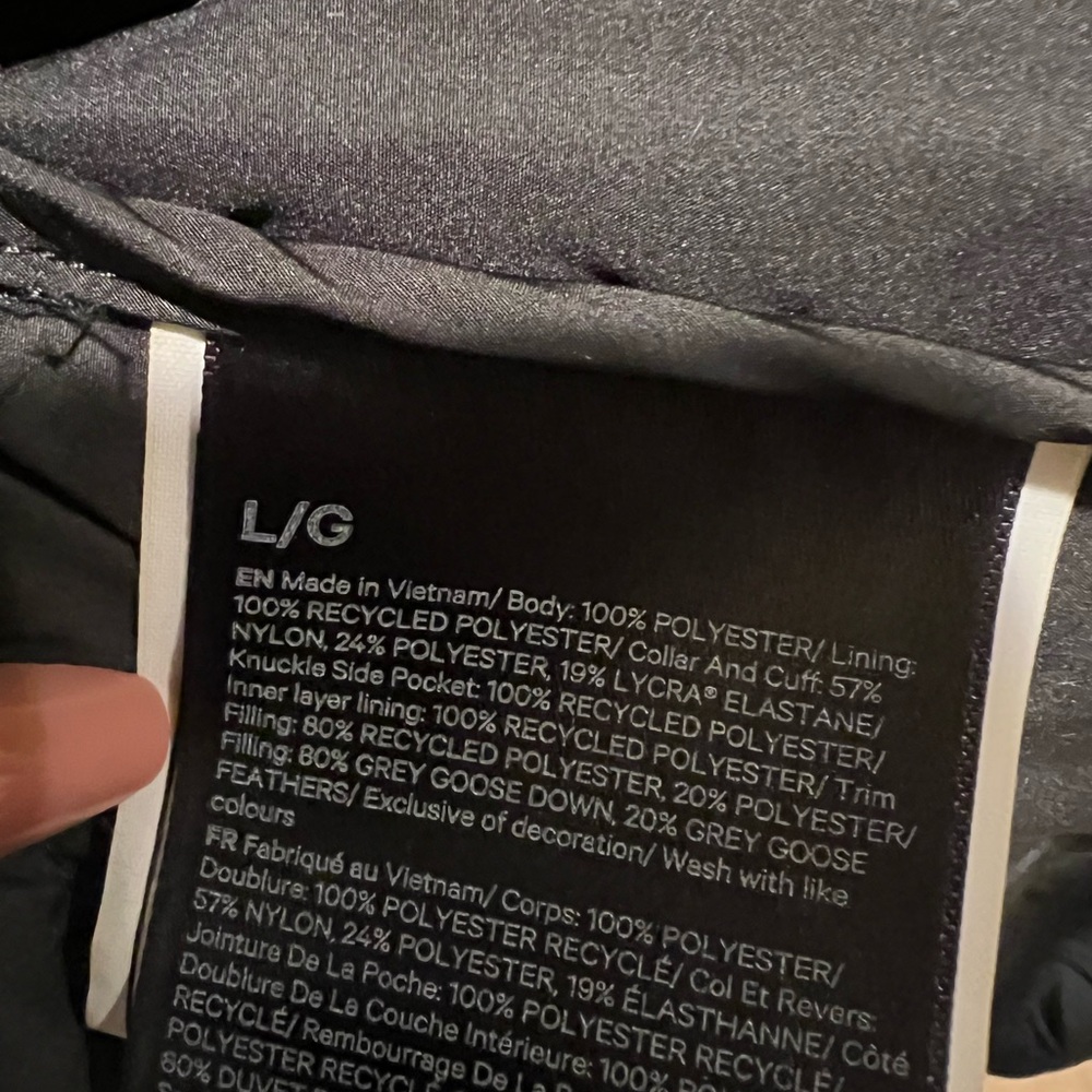 Men's Lululemon Wunder Puff Series Long Down Jacket Size L - Picture 6 of 7